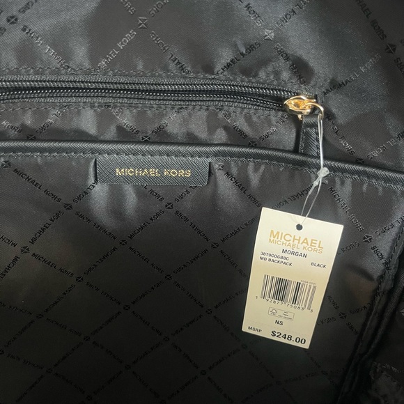 Michael Kors Beautiful Black Backpack - Picture 8 of 11